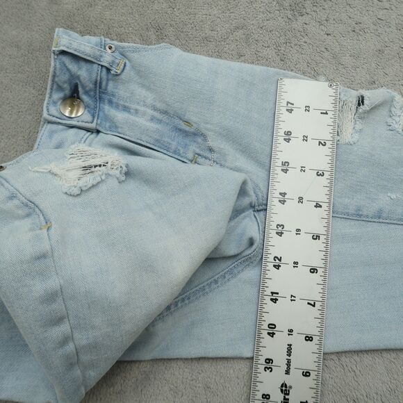 American Eagle Jeans Women's Size 4 Blue Low-Rise Skinny 29" Inseam Distressed - Picture 6 of 16